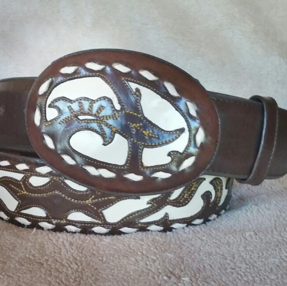 Old Gringo Chocolate and Bone Inlaid And Laced 